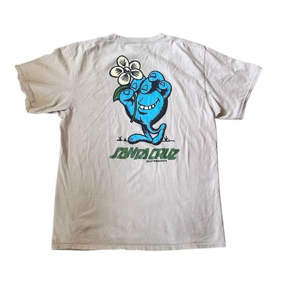 Santa Cruz Skateboards Other - Santa Cruz Skateboards Screaming Hand Flower Tee – Size Large